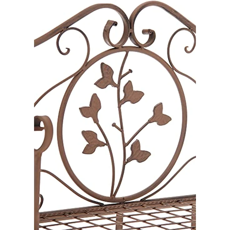 CLP Standregal Arona, Rankhilfe im Landhausstil, pulverbeschichtetes Eisen, antiker Charakter – 158 x 60 x 33 cm (H x B x T), weiß – Bild 5