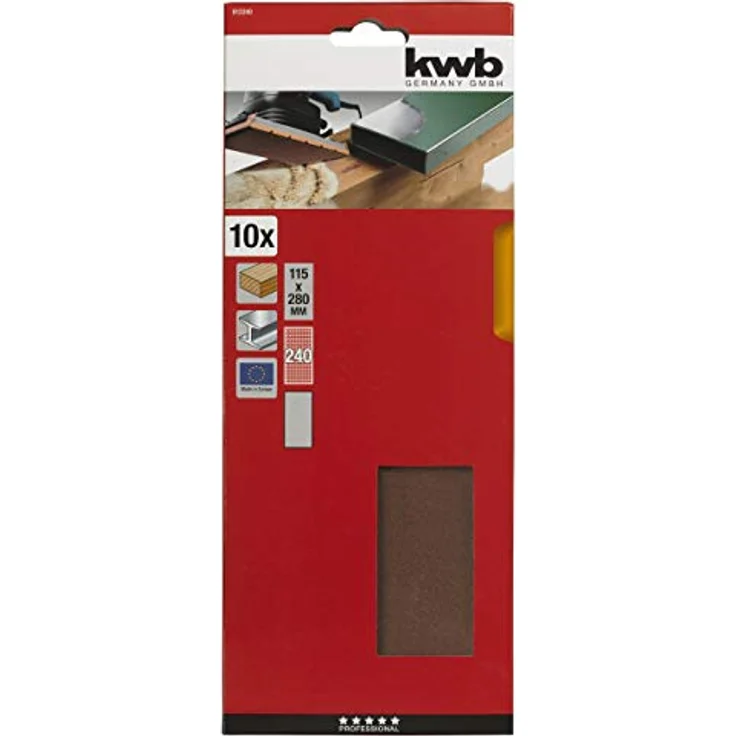 KWB Schleifstreifen Holz und Metall, 115 x 280 mm, 812-240 - Preisvergleich – Bild 2