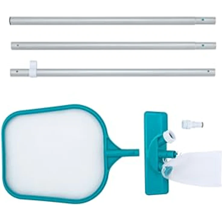 Bestway® Poolpflege Basis-Set, Venturi-Sauger & Kescher für Pools bis 396 cm, umweltfreundlich und langlebig – Bild 3