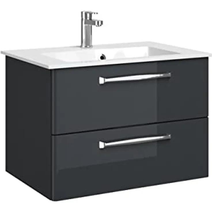 PELIPAL Trentino 770/800 Mineralmarmor Waschtisch/Weiß / 77 x 1,5 x 50 cm
