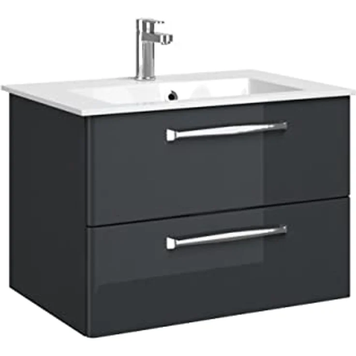 PELIPAL Trentino 770/800 Mineralmarmor Waschtisch/Weiß / 77 x 1,5 x 50 cm – Bild 1