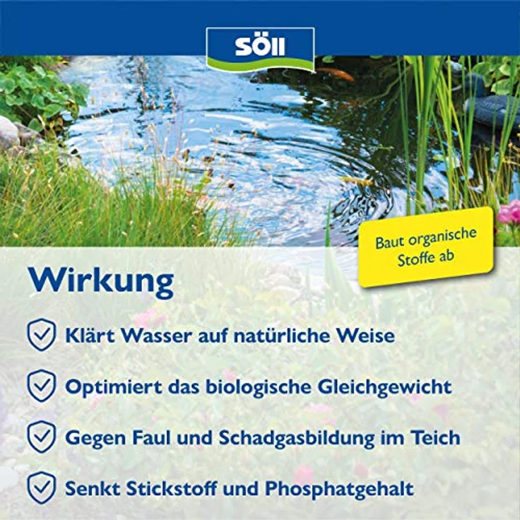 Söll klarer Teich 1 Kg Dr. Roth's TeichKlar für 20 Qbm Teiche – Bild 2