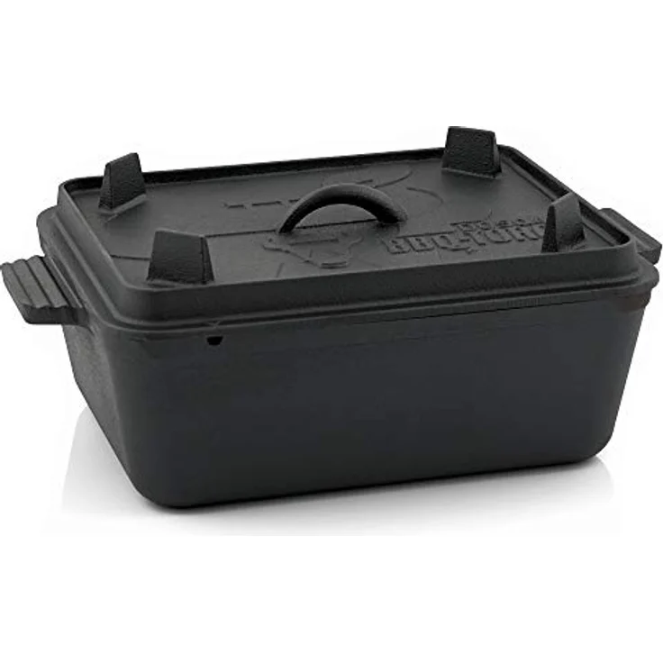 BBQ-Toro Dutch Oven Brotbacktopf I Gusseisen Kochtopf Gusstopf I 5,5 Liter I preseasoned - bereits eingebrannt I Bräter mit Deckel I DOSQ4 Backtopf – Bild 4