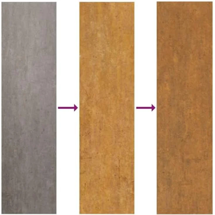 vidaXL Beetumrandung Raseneinfassung Rostig, 50 x 50 x 13 cm aus wetterfestem Stahl, langlebig und pflegeleicht – Bild 5