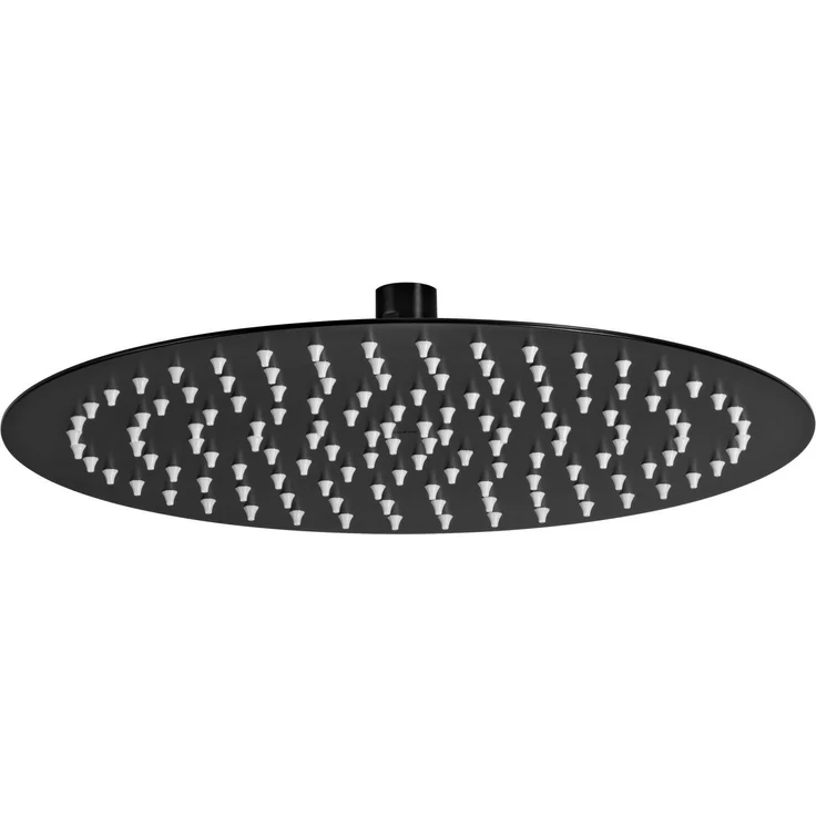 TRIZERATOP Kopfbrause Stahl-kopfbrause rund- 300 mm Regen Schwarz - Innovative, langlebige Nero-Beschichtung, inkl. Wasserduchflussreduktor - Preisvergleich