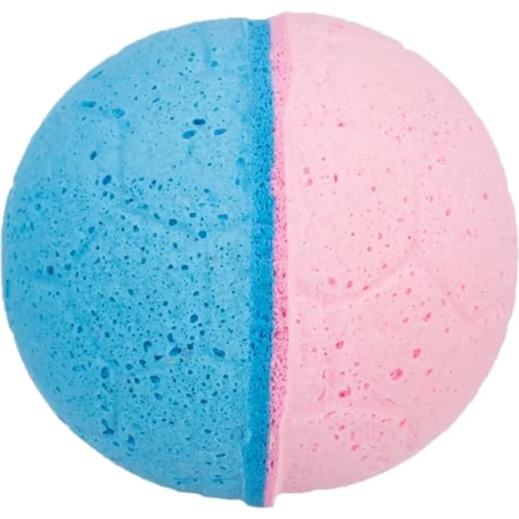 TRIXIE weicher Schaumstoff-Gummi-Ball, ø 3,5 cm, 4 Stück, bunt, Tierspielzeuge – Bild 3