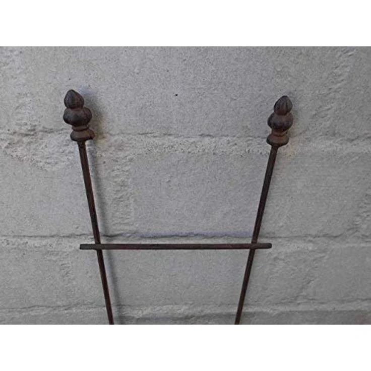 Deko-Impression Schlichtes Rankgitter Rankhilfe Rosengitter Eisen Rostfarben 75 x 20 – Bild 3