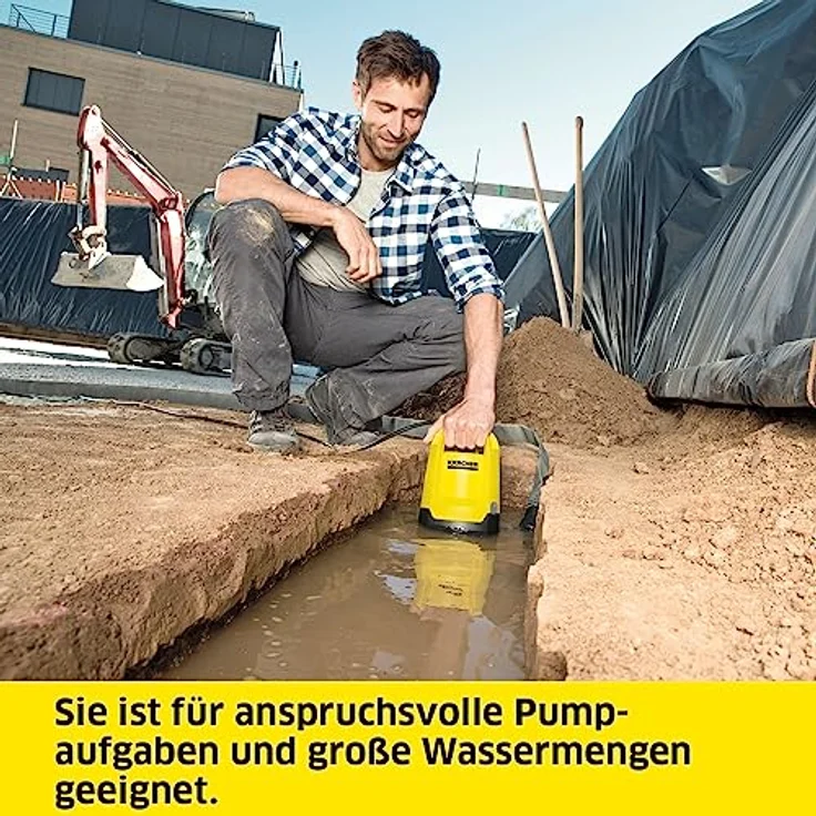 Kärcher SP 22.000 Dirt Schmutzwasser-Tauchpumpe, Fördermenge: 22.000 l/h, max. 7 m Eintauchtiefe, 30 mm Partikelgröße, 35 mm Restwasserhöhe, 0,8 bar Druck - Preisvergleich – Bild 3
