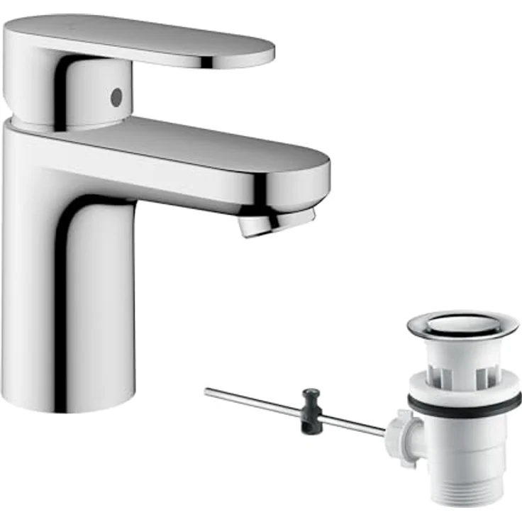 hansgrohe Vernis Blend, Spültischarmatur mit Zugstangen-Ablaufgarnitur, EcoSmart und Air Power Technologie – Bild 1