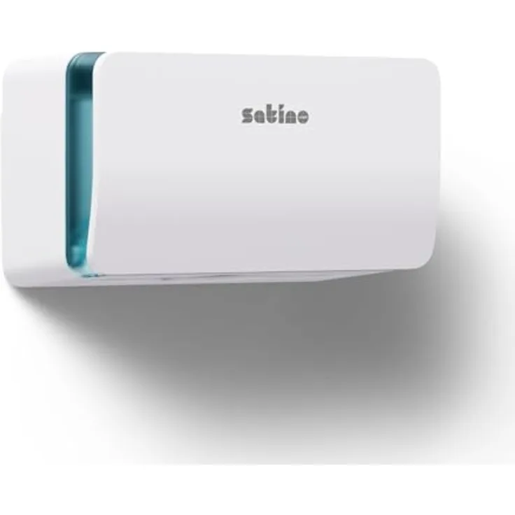 Satino HYGINITY Papierhandtuchspender, kompakter Handtuchspender für V-Falz & C-Falz Papierhandtücher, mit Füllstandsanzeige, Made in Germany, weiß