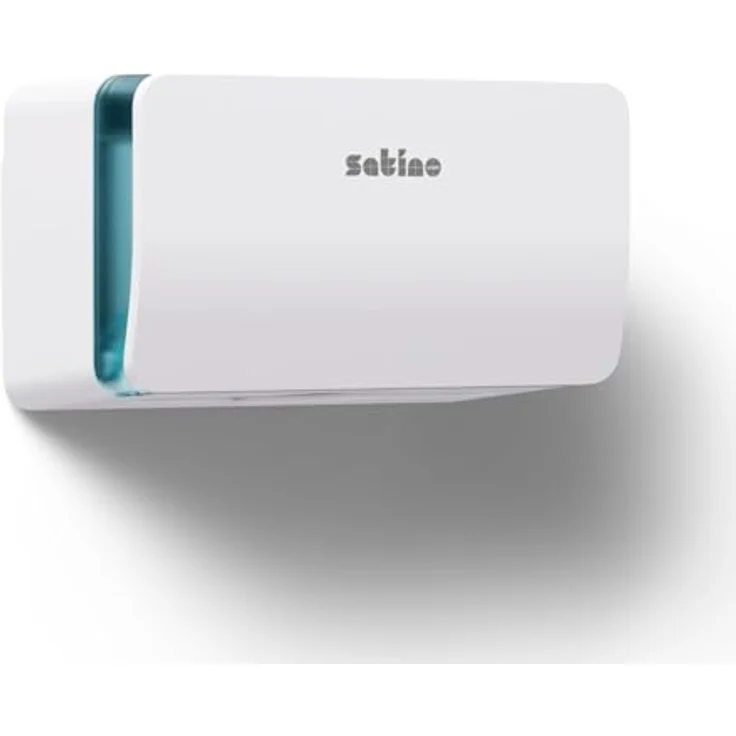 Satino HYGINITY Papierhandtuchspender, kompakter Handtuchspender für V-Falz & C-Falz Papierhandtücher, mit Füllstandsanzeige, Made in Germany, weiß – Bild 1