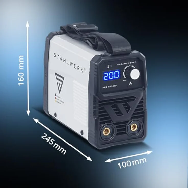 STAHLWERK ARC 200 MD, Inverter Elektrodenschweißgerät 200 A MMA E Hand Lift TIG, langlebig und leistungsstark – Bild 9
