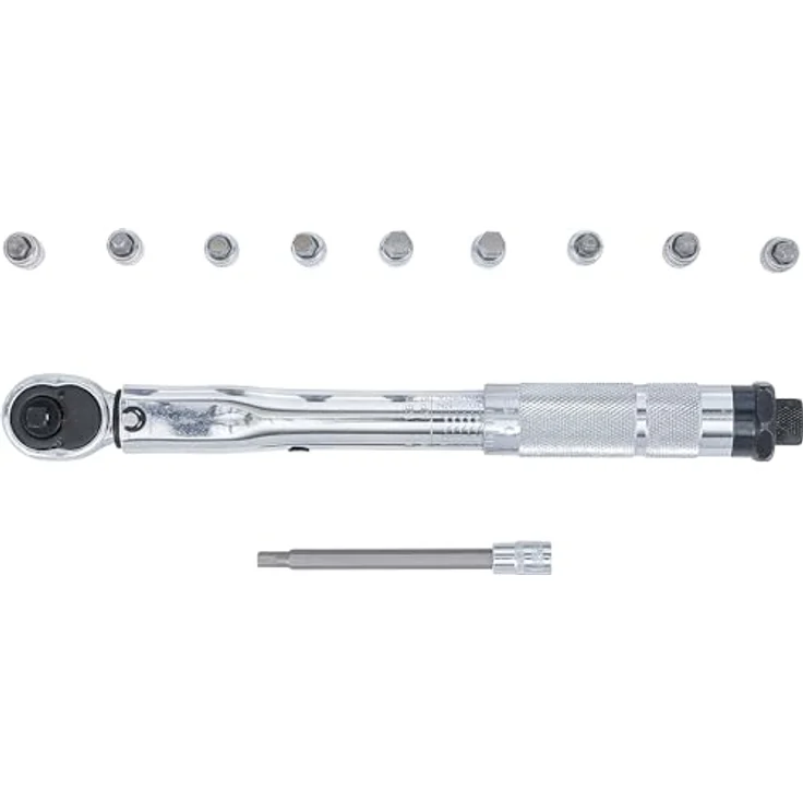 BGS Diy 72118 Drehmomentschlüssel-Satz 2-24 Nm 11-tlg. Fahrrad, verchromt, hochglanz – Bild 5