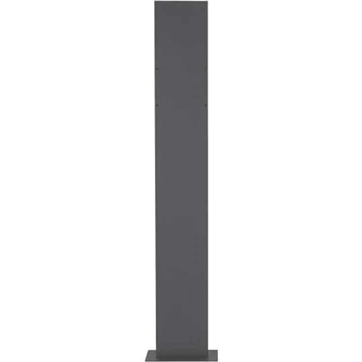 ML-DESIGN Standbriefkasten Anthrazit, Briefkastenanlage mit Zeitungsfach und Edelstahlständer, inkl. Montagematerial, 170 cm hoch – Bild 3