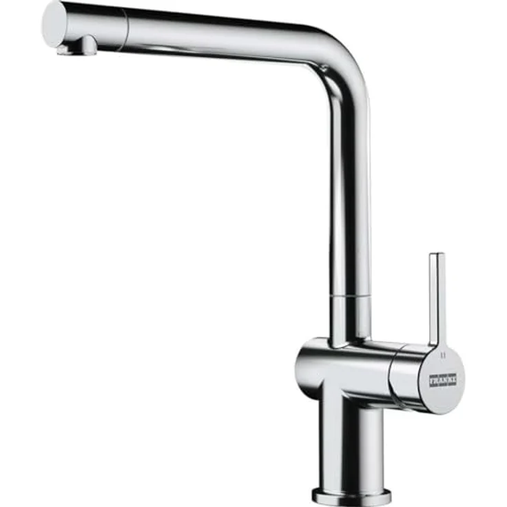 FRANKE Küchenarmatur Active L Window, Festauslauf Hochdruck, chrom, umlegbar, 180° schwenkbar, wassersparend – Bild 1