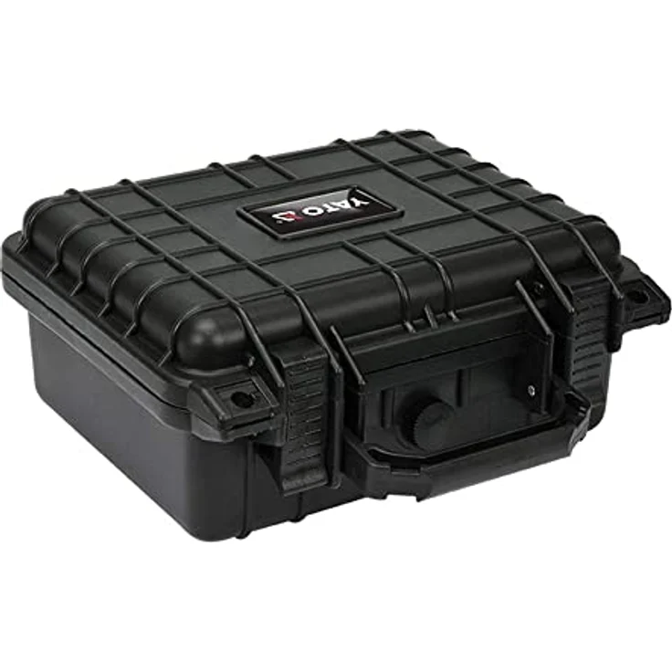 Yato Werkzeugkoffer Koffer Black YT-08901, kompakter Outdoor-Koffer mit Rasterschaum, IP55 schutz, 270x246x124 mm – Bild 1