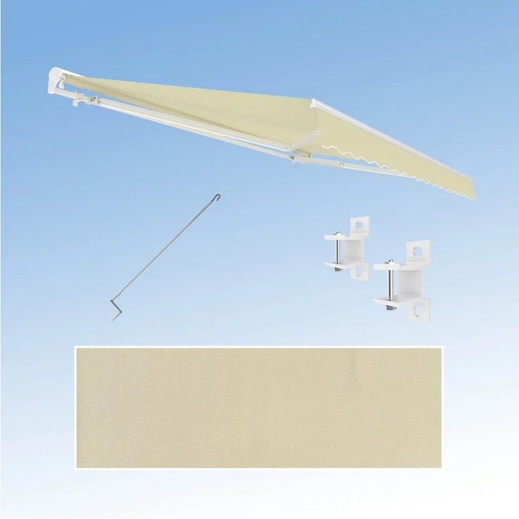 Eclipse Kassettenmarkise 2,95x2,50m Standard manuell, UV-Schutz 50+, weiß - Preisvergleich – Bild 1