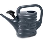 Prosperplast Gießkanne Zebra, 5 Liter, anthrazit mit Brauseaufsatz für optimale Bewässerung