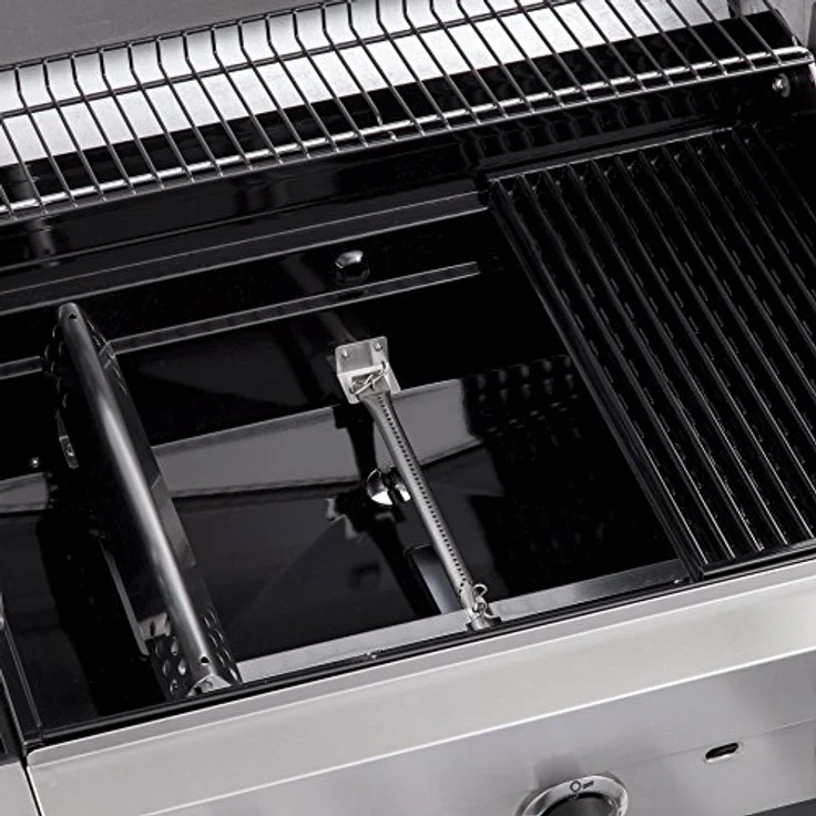 Char-Broil 440 S Convective Gasgrill, 4 Brenner, Edelstahl, mit Deckelthermometer, mit Seitenbrenner – Bild 5
