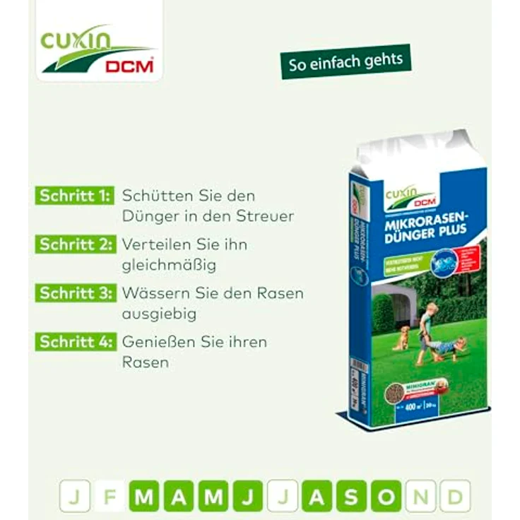 CUXIN DCM Mikrorasen-Dünger Plus, 20 kg – Bild 5