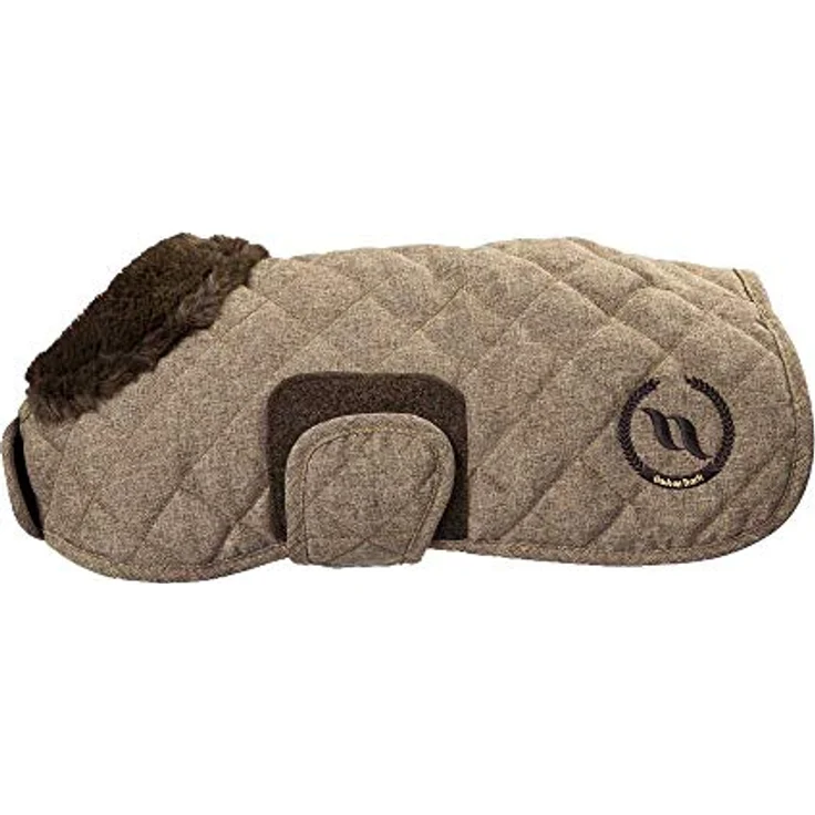 Back on Track Welltex® Haze Collection Dog Rug, atmungsaktiver Hundemantel mit 200g Füllung, grau oder braun (25 cm, braun Melange) – Bild 1