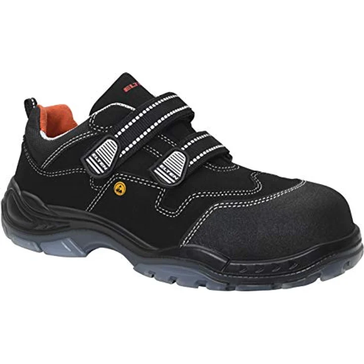 ELTEN SID ESD S3 Sicherheitsschuh, atmungsaktiv mit hydrophobierter Mikrofaser und geschlossener, gepolsterter Lasche, schwarz – Bild 1