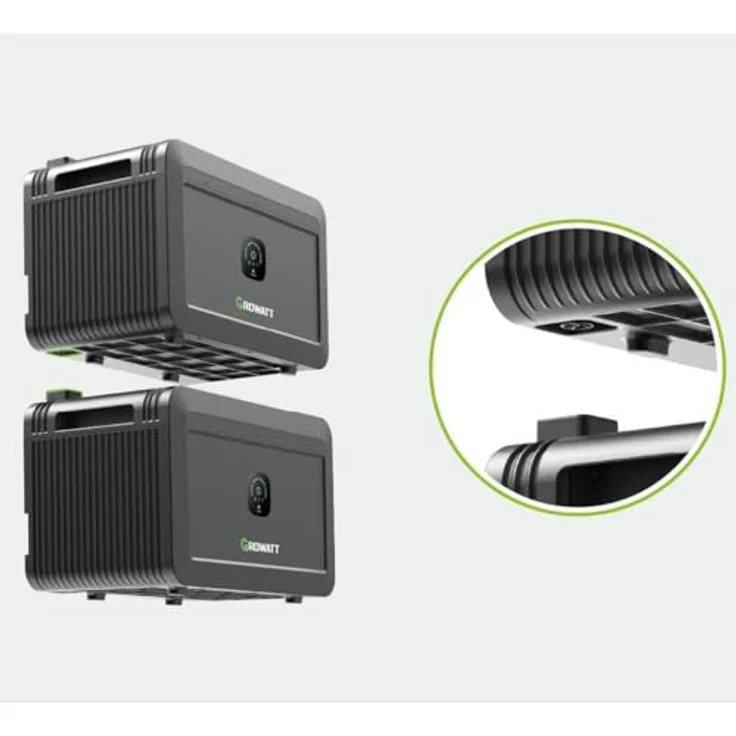 Growatt NOAH 2000, Solarbatterie für Balkonkraftwerke, 2048Wh, modular erweiterbar auf 8192Wh, wetterfest, LiFePO4-Technologie, App-Steuerung – Bild 7