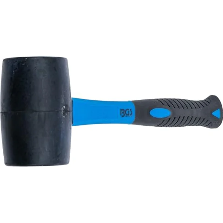 BGS 1961 | Gummihammer mit Fiberglasstiel | schwarzer Kopf | Ø 60 mm | 500 g – Bild 4