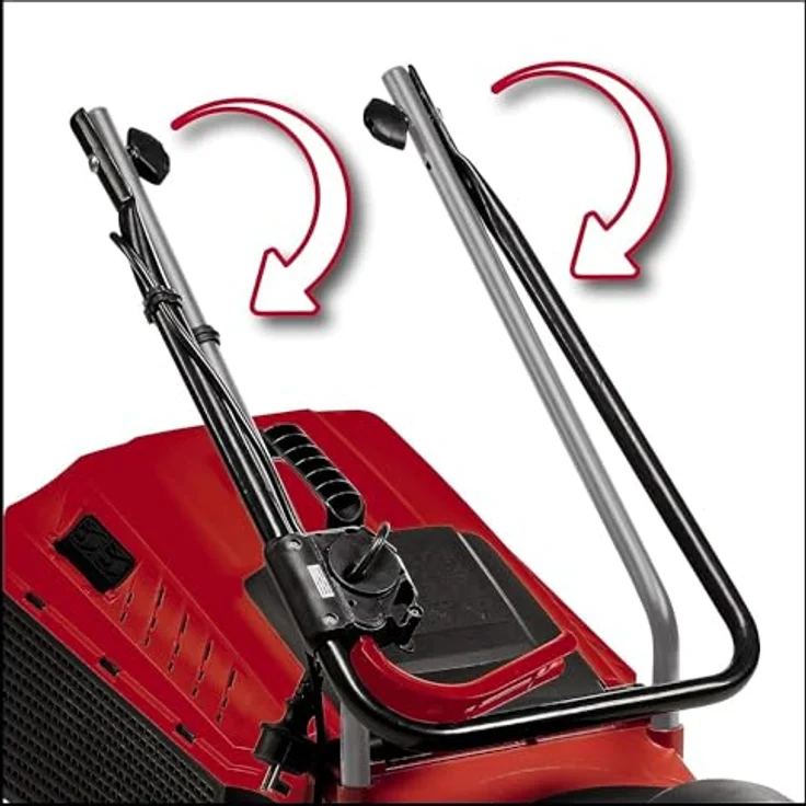 Einhell Elektro-Rasenmäher GC-EM 1032 - 1000 W, 32 cm Schnittbreite, 30 L Fangbox, 3-stufige Schnitthöhenverstellung, klappbarer Führungsholm, 30l Fangsack, rasenschonende Räder – Bild 5