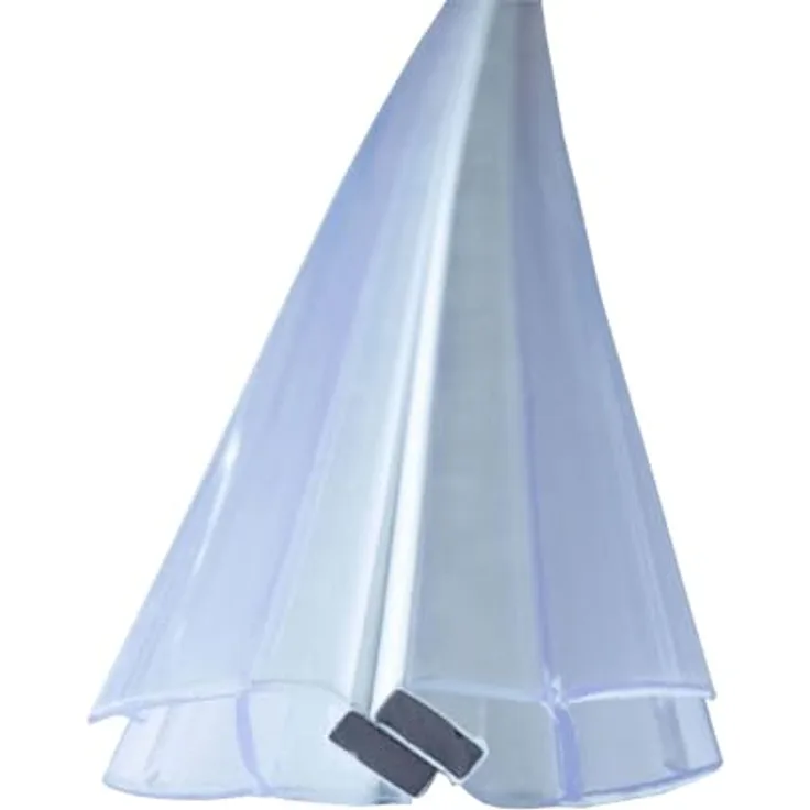 Bagnoxx Magnetdichtung Duschtüren 2x 2m für 8mm Glas, transparent, mit Magnetverschluss, schimmelbeständig, einfach zu montieren