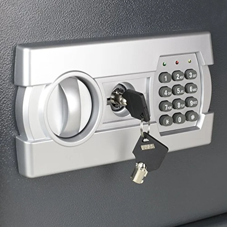 HMF Tresor Safe Möbeltresor Elektronikschloss 380 x 300 x 300 mm – Bild 5
