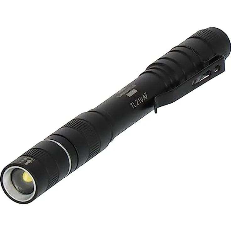 Brennenstuhl Akku Taschenlampe LED LuxPremium TL 210 AF/Handlampe mit heller Osram-LED (200lm, bis zu 13h Leuchtdauer, 55m Leuchtweite, fremdkörper- und spritzwassergeschützt IP44)