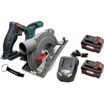 HEADNMORE® Bundle - PARKSIDE® 20V Akku Handkreissäge PHKSA 20 und HEADNMORE® Schlüsselanhänger (2x4Ah Akku), präzise Schnitte in Holz, PVC, inkl. Transportkoffer, Laserführung, kompatibel mit PARKSIDE X 20 V Team, blau