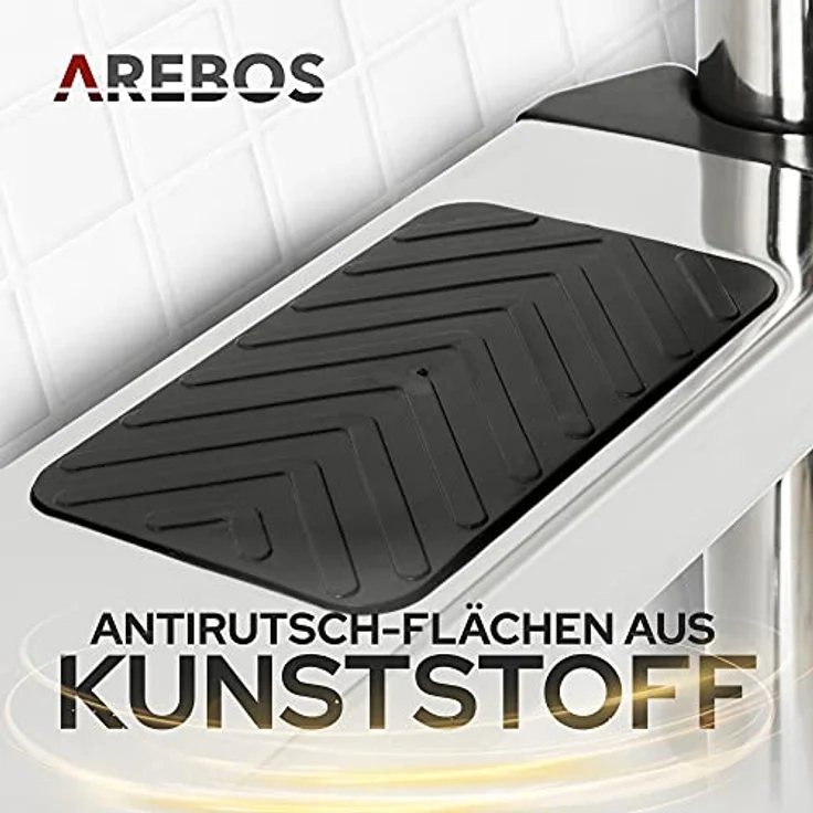 AREBOS Poolleiter- 3 Stufen - Silber – Bild 4