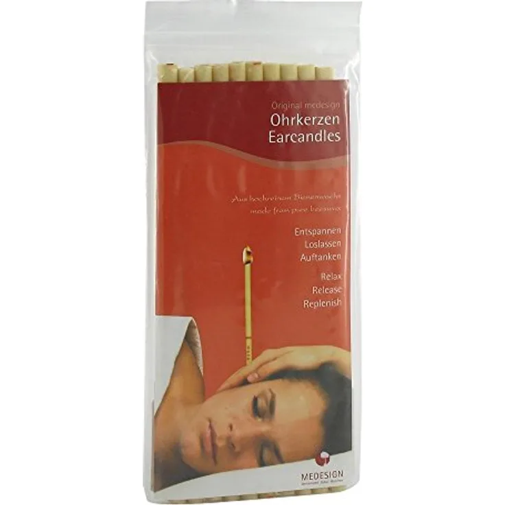 medesign Ohrkerzen Bienenwachs, 1er Pack (1 x 10 Stück)