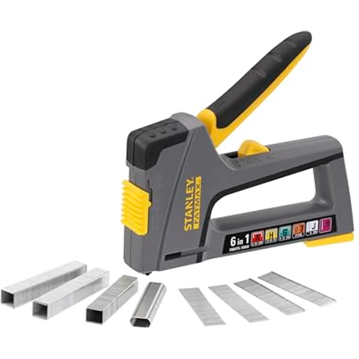 STANLEY Nagler Handtacker und -nagler FatMax, 6-in-1 Alleskönner mit Einschlagstärken-Einstellung – Bild 2