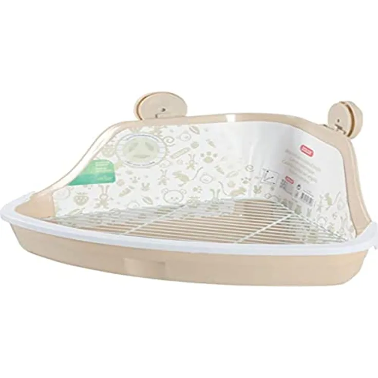 Zolux Ecktoilette für Nagetiere, klein, Beige, 34 x 32 x 14,5 cm