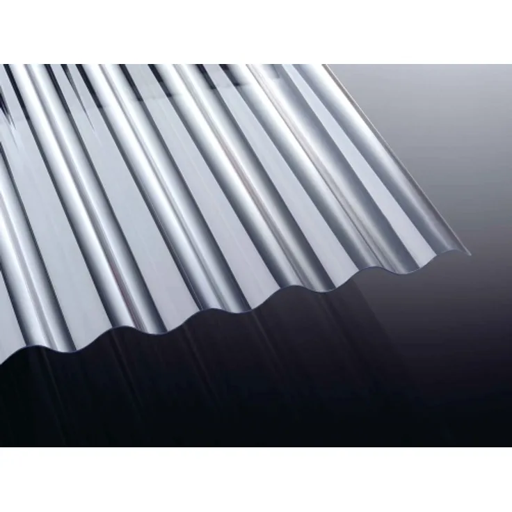 PVC runde Welle 1,2 mm glasklar 76-18 Wellplatten : 3000mm