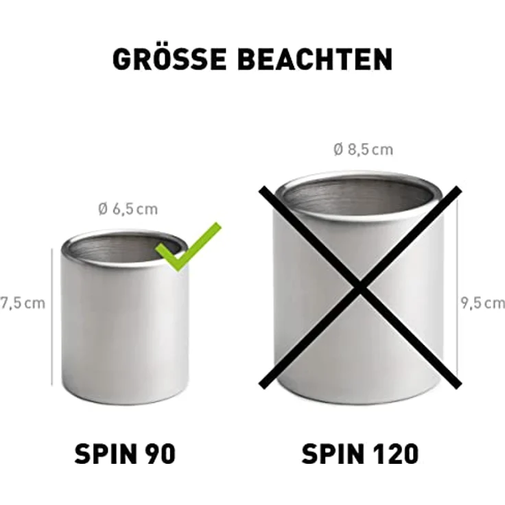 höfats - Spin Bioethanol Nachfülldose 90 - Zubehör für Spin 90 Tischfeuer, Fackel, Hängefeuer - Dose aus Edelstahl ohne Brenngel - 225 ml Fassungsvermögen – Bild 2