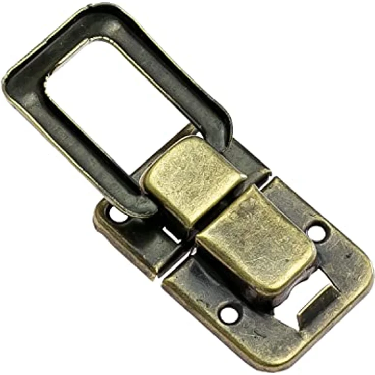 HMF 6492 Spannverschluss aus Metall für Vintage Koffer | 2 Stück | 25 x 38 mm | Bronze – Bild 4