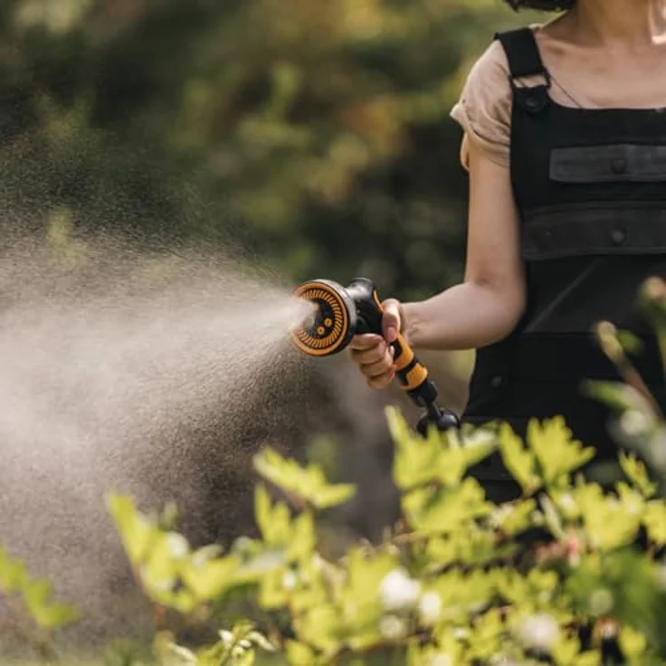 Fiskars Sprühpistole Comfort Multi 5, Gartenbrause mit 5 Funktionen, stufenlos regelbarem Durchfluss und ergonomischem Frontregler – Bild 11