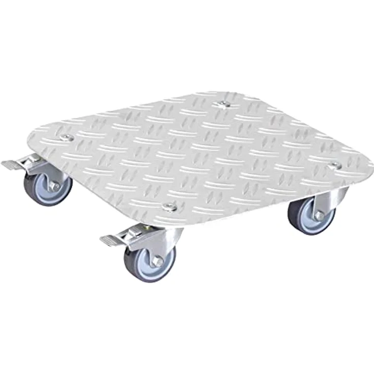 WAGNER Pflanzenroller Alaska 29x29cm I Pflanzenroller & Blumenroller für Außenbereich + Innenbereich I Kübelroller aus Aluminium mit 2 Total-Feststellern I Tragkraft 150kg I Made in Germany?20700301 – Bild 2