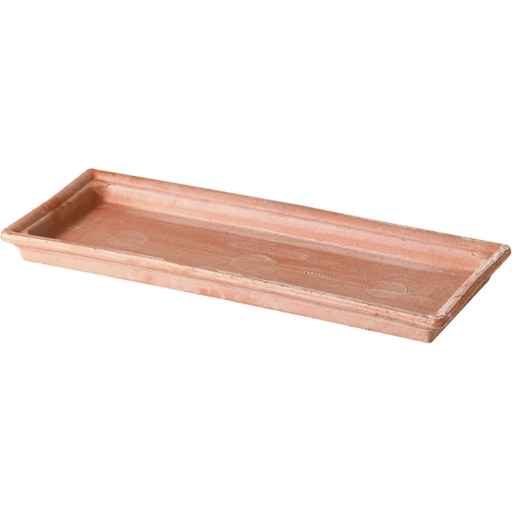 Deroma Untersetzer Kasten Standard 42 cm, Blumentopf Untersetzer in Weiß mit Wasserableitung und Sauerstoffzirkulation