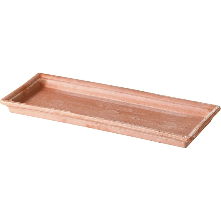 Deroma Untersetzer Kasten Standard 42 cm, Blumentopf Untersetzer in Weiß mit Wasserableitung und Sauerstoffzirkulation