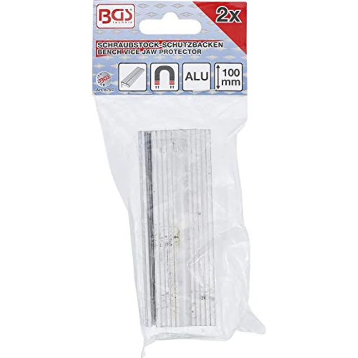 BGS 6797 | Schraubstock-Schutzbacken | Aluminium | Breite 100 mm | 2-tlg. - Preisvergleich – Bild 3