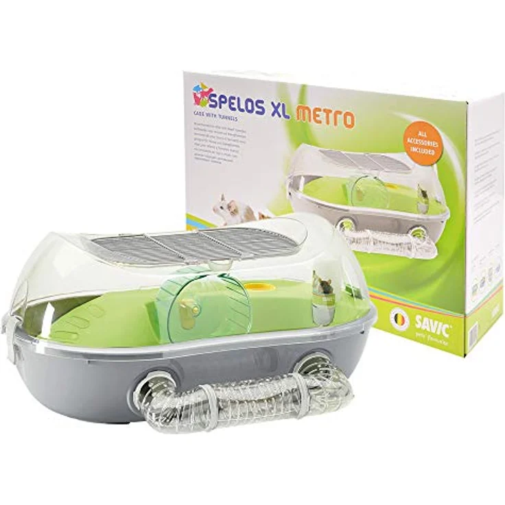 Hamsterheim "SPELOS XL METRO" gau 59 x 37 x 26 cm – Bild 3