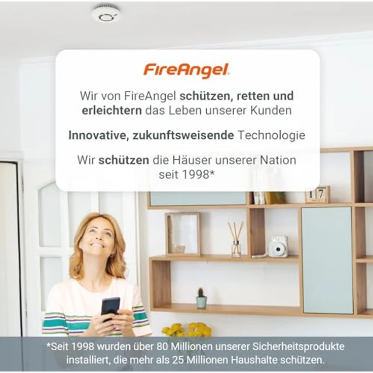 FireAngel FA3313-EUX10 Kohlenmonoxid-Melder batteriebetrieben detektiert Kohlenmonoxid – Bild 7