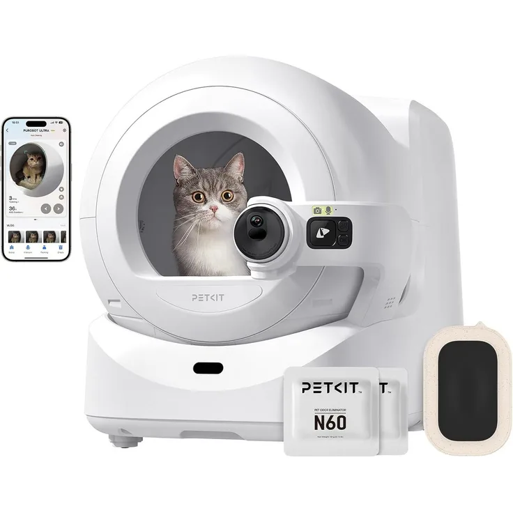 PETKIT Katzentoilette Petkit Purobot Ultra – vollautomatisch selbstreinigende Katzentoilette