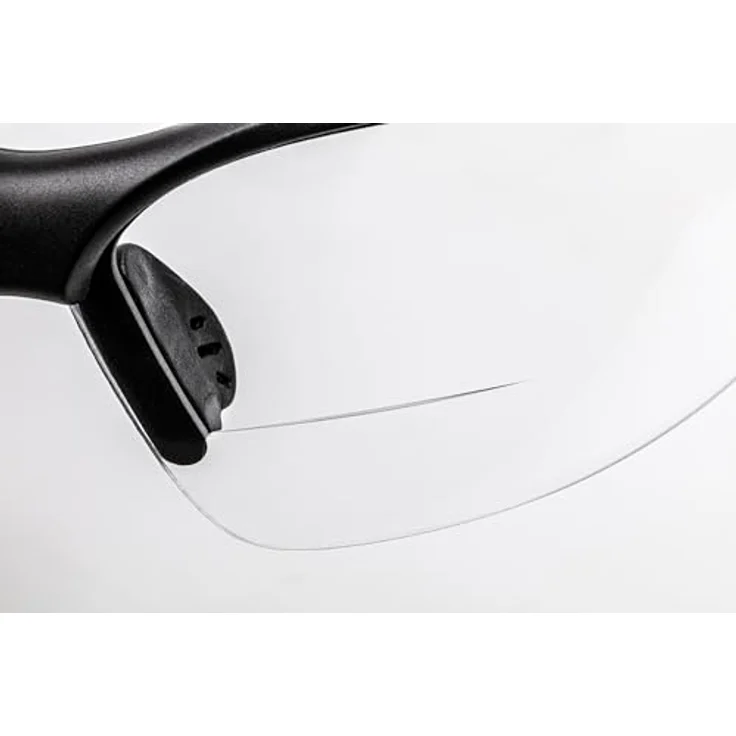 wolfcraft Bügelschutzbrille 4943000, Schutzbrille mit Sehstärke +2,5 Dioptrien, mechanische Sicherheit nach EN 166:2001 – Bild 2