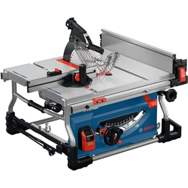 Bosch Professional GTS100-254 Tischkreissäge, 254mm, 2200 W, präzise Längsschnitte bis 825mm, Sanftanlauf, 230V
